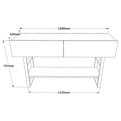 Μπουφές Atlantic Πεύκο 139x43x75,7cm | 956LCS1540