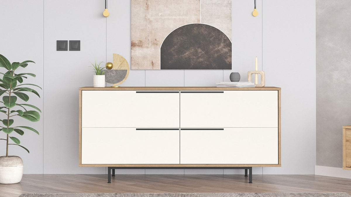 Μπουφές Δρυς
Λευκό 160x44,5x74,3cm | 956LCS1592