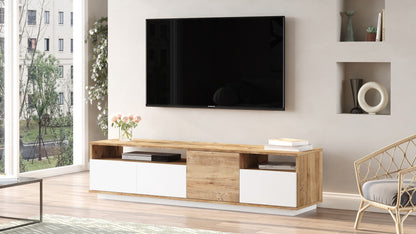 Έπιπλο Τηλεόρασης TV Βάση Σύνθεση Atlantic Pine Λευκό | 956LCS1606