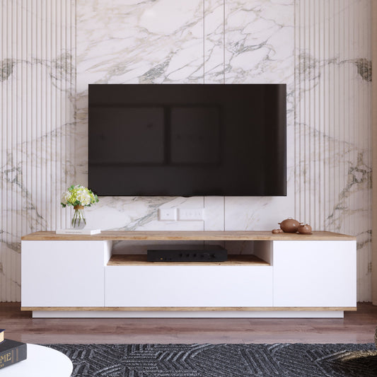 Έπιπλο Τηλεόρασης TV Βάση Σύνθεση Atlantic Pine Λευκό | 956LCS1610