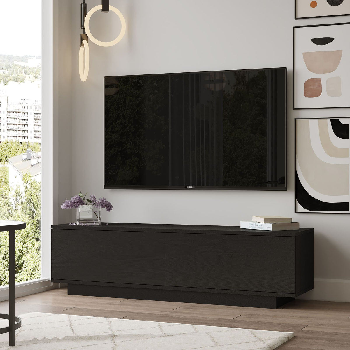 Έπιπλο Τηλεόρασης TV Βάση Σύνθεση Μαύρο | 956LCS1620
