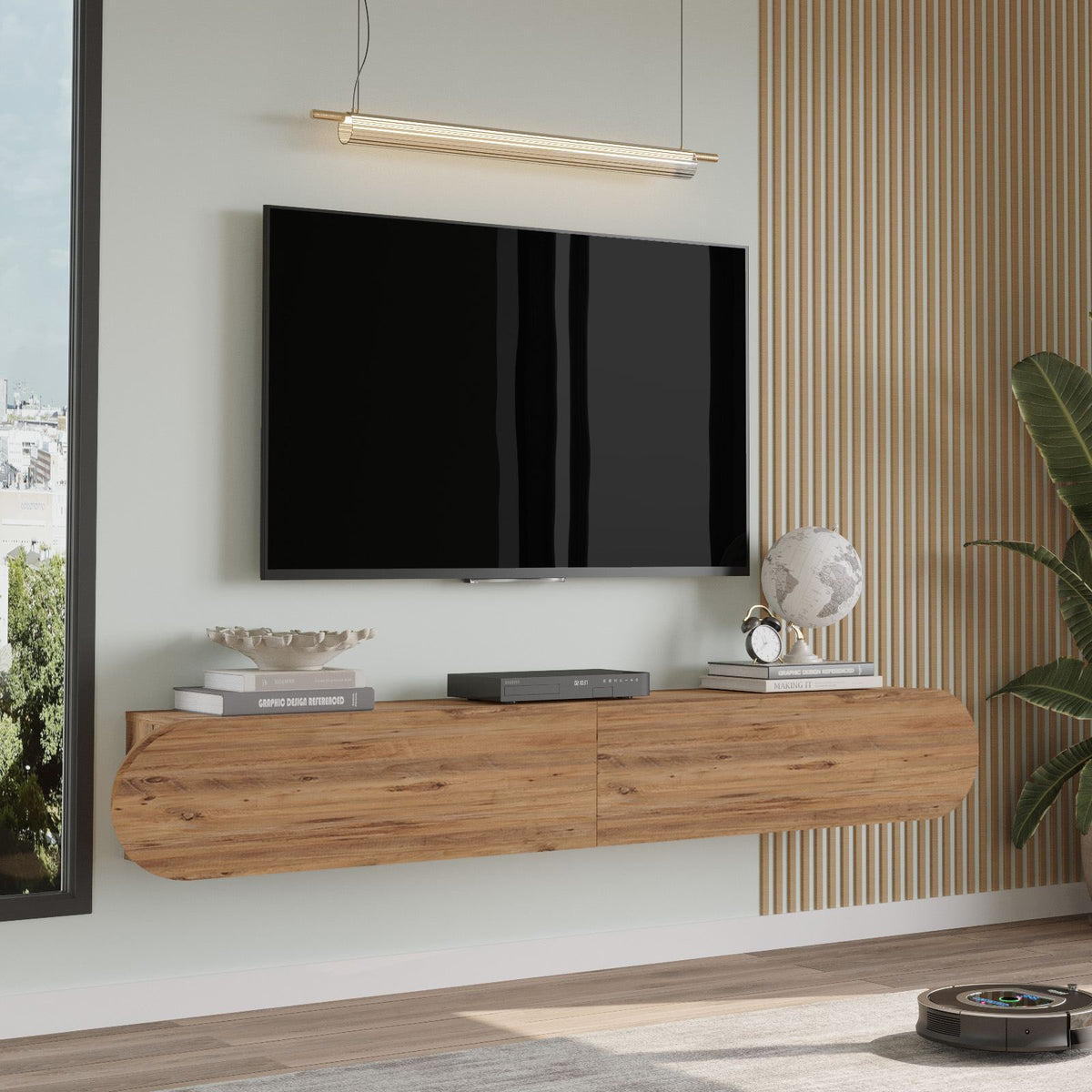 Έπιπλο Τηλεόρασης TV Βάση Σύνθεση Atlantic Pine | 956LCS1693