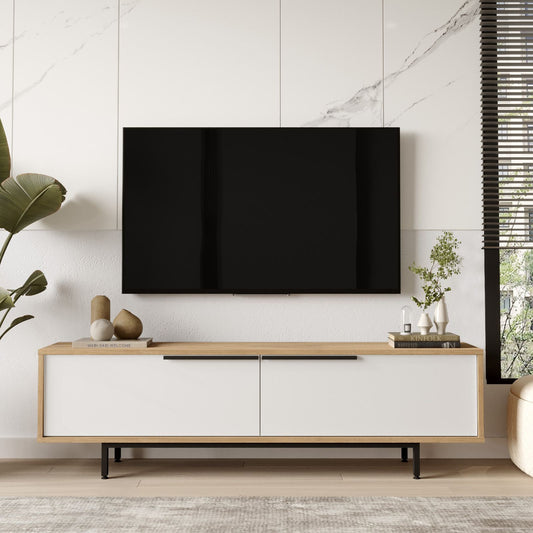 Έπιπλο Τηλεόρασης TV Βάση Σύνθεση Δρυς Λευκό | 956LCS1694