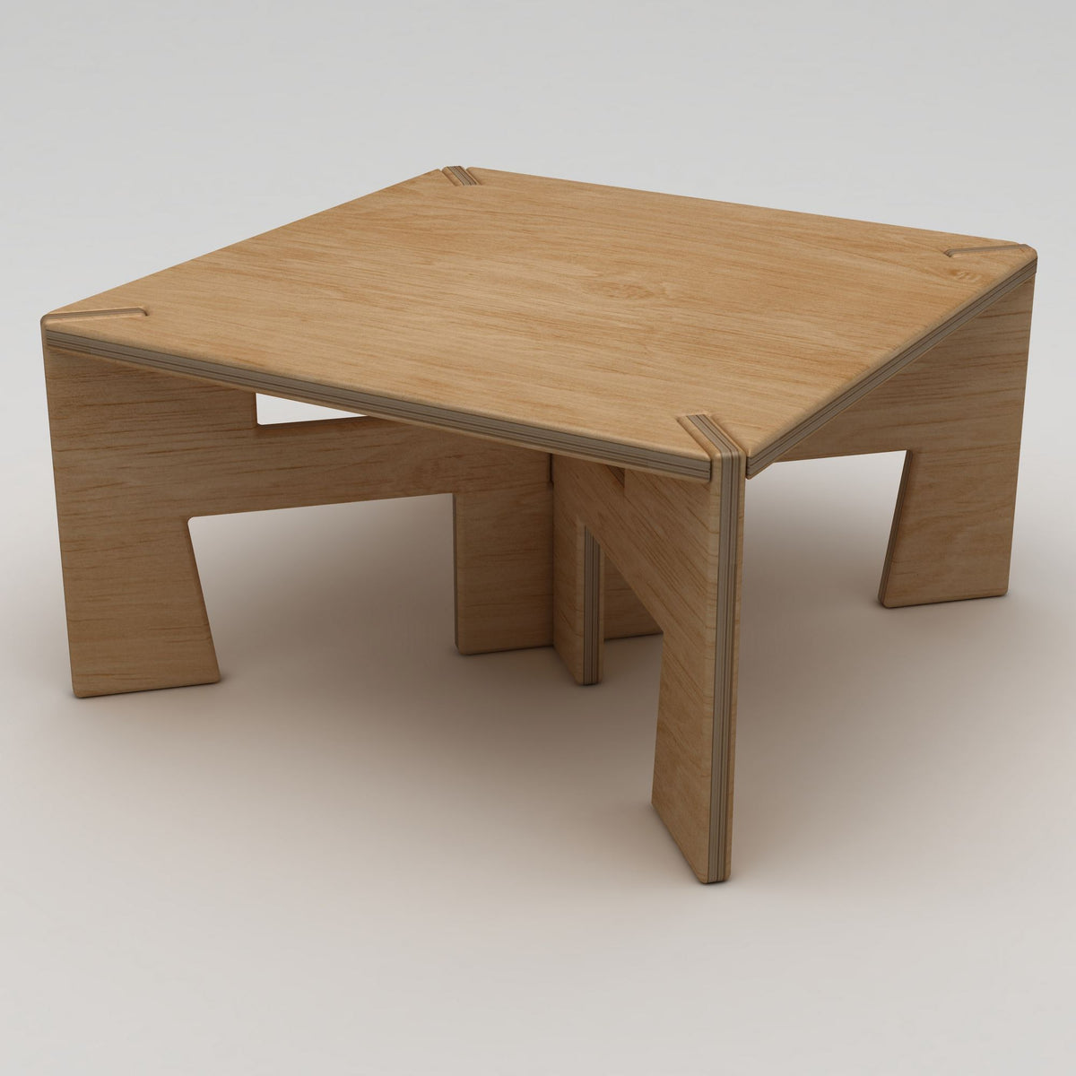 Τραπεζάκι Σαλονιού Φυσικό Wood 75 x 75 x 40 εκ GR980NPR1203