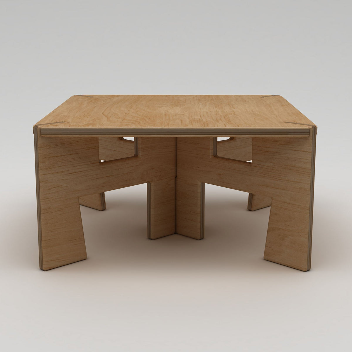 Τραπεζάκι Σαλονιού Φυσικό Wood 75 x 75 x 40 εκ GR980NPR1203