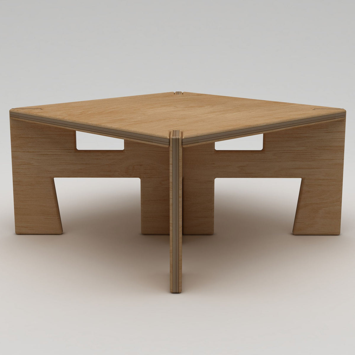 Τραπεζάκι Σαλονιού Φυσικό Wood 75 x 75 x 40 εκ GR980NPR1203