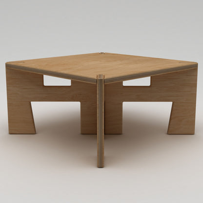Τραπεζάκι Σαλονιού Φυσικό Wood 75 x 75 x 40 εκ GR980NPR1203