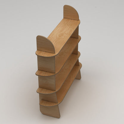 Βιβλιοθήκη 150 × 35 × 160 εκ. Φυσικό Wood GR980NPR1301