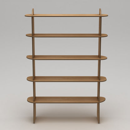 Βιβλιοθήκη 102 × 35 × 215 εκ. Φυσικό Wood GR980NPR1302