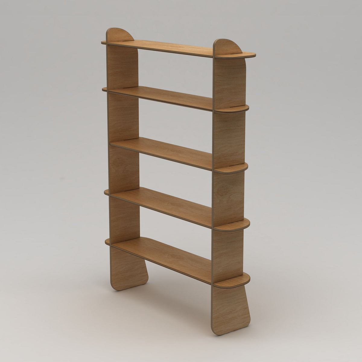 Βιβλιοθήκη 102 × 35 × 215 εκ. Φυσικό Wood GR980NPR1302
