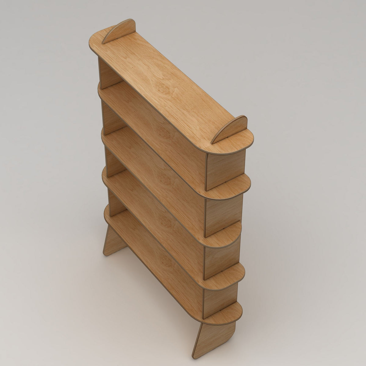 Βιβλιοθήκη 102 × 35 × 215 εκ. Φυσικό Wood GR980NPR1302