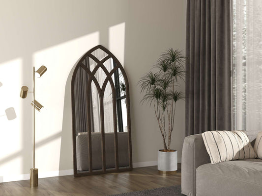 Ολόσωμος Διακοσμητικός Καθρέφτης Κρεβατοκάμαρας Καθρέφτης Σαλονιού Καφέ 180x90 εκ 985ETR1130