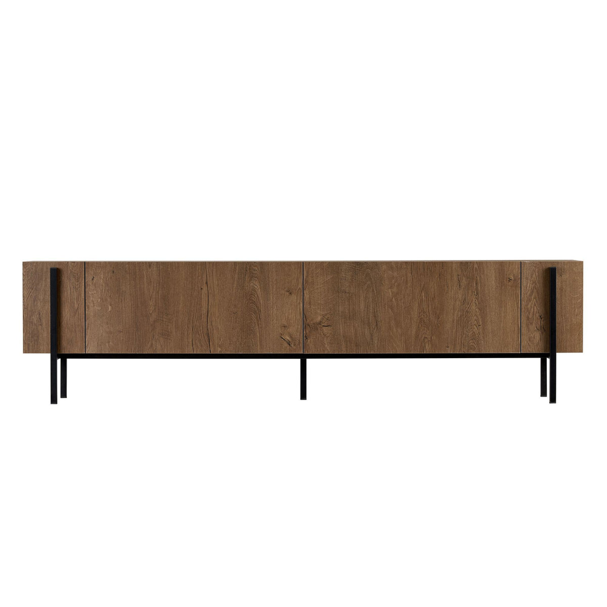 Έπιπλο Τηλεόρασης TV Βάση Σύνθεση Kafkas Δρυς Μαύρο | 993NRD1106