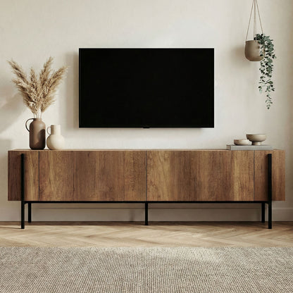 Έπιπλο Τηλεόρασης TV Βάση Σύνθεση Barok Καρυδί Μαύρο | 993NRD1109