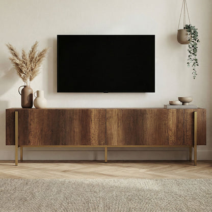 Έπιπλο Τηλεόρασης TV Βάση Σύνθεση Barok Καρυδί Χρυσό | 993NRD1110