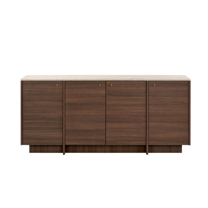 Κονσόλα Μπουφές 180x82x45 εκ Τραβερτίνο / Καρυδί Milano 993NRD1117