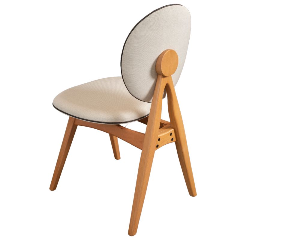 Καρέκλες Τραπεζαρίας - Σετ 2 Τεμαχίων - Δρυς / Μπεζ | 998VOW1203