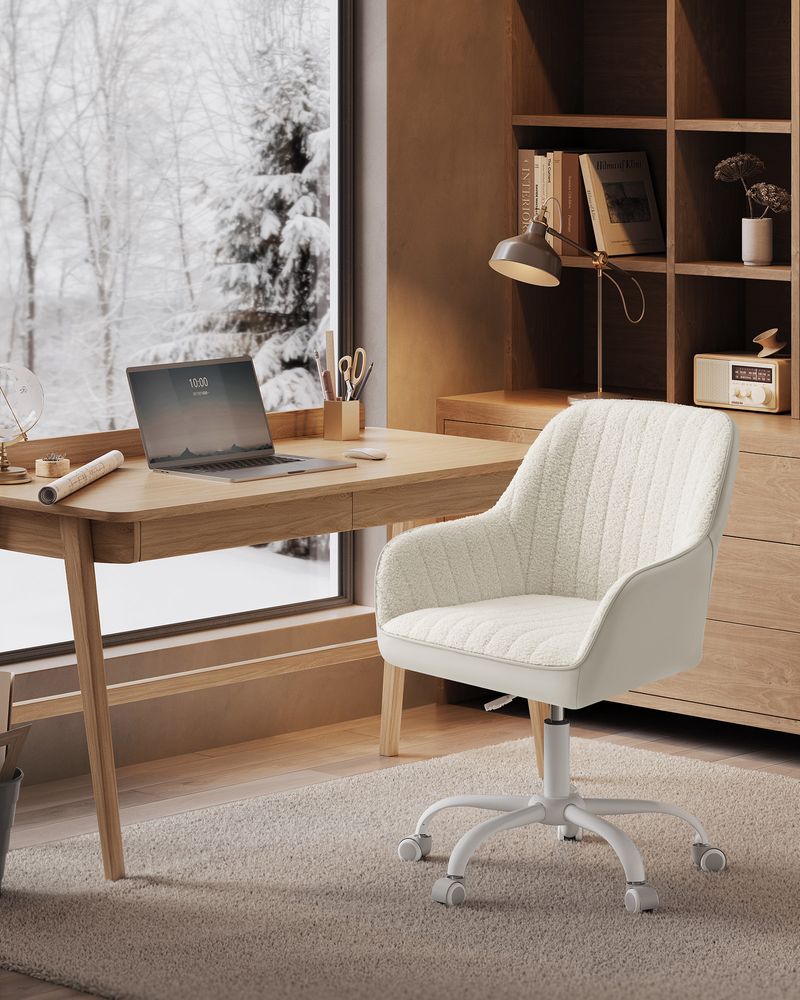 Moderner Bürostuhl aus Samt, höhenverstellbar, drehbar, OB-G012G01