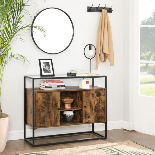 Console Furniture with Glass Surface Dining Buffet LS-C014B01