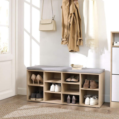 Entrance Furniture Shoe Racks Hallway Shoe Rack Bedroom Vintage Dark Brown LH-S10BX