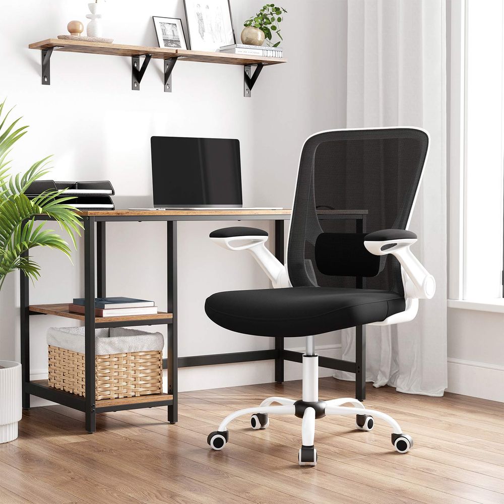 Bürostuhl, ergonomischer Stuhl, drehbar, Stoff, höhen- und neigbar, OB-N37BK