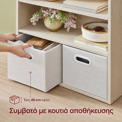 Ψηλή Βιβλιοθήκη 6 Επιπέδων με Ρυθμιζόμενα Ράφια 60×24×178 εκ. LB-C169L01