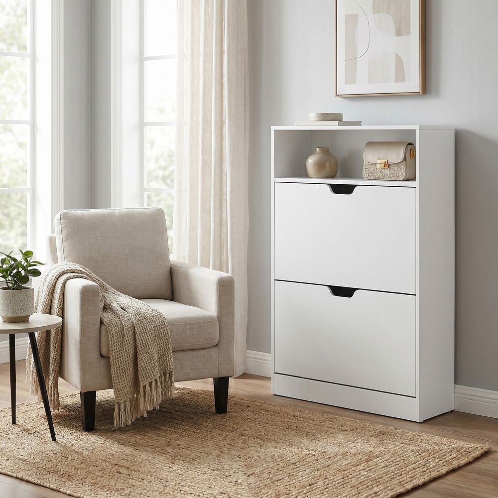 Παπουτσοθήκη Λευκή 