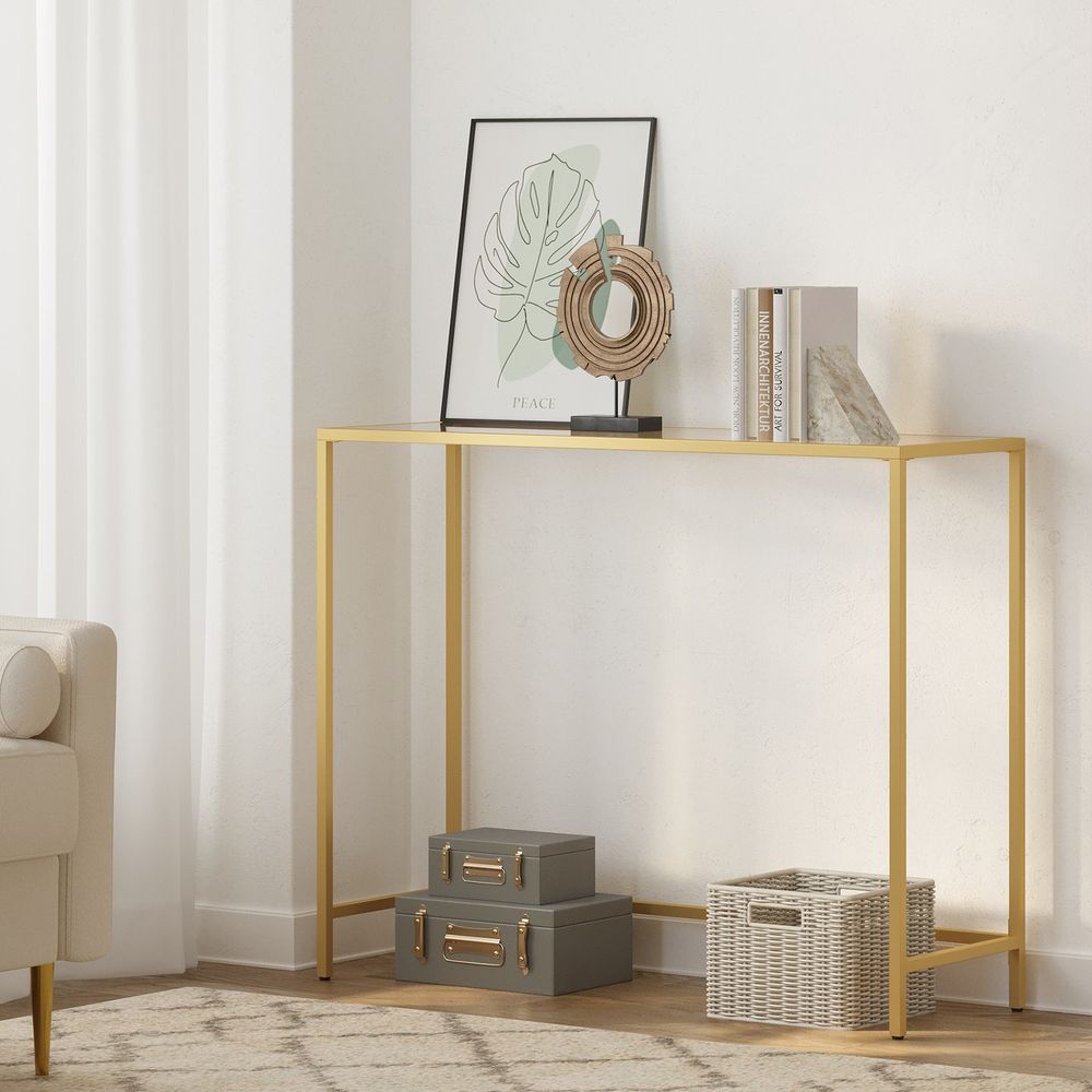 Modern Gold Table Living Room Console Table Entrance Table Sofa Gold LG-T26G