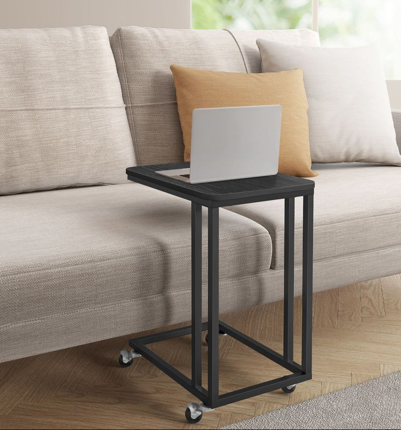 Klappbarer Beistelltisch, Beistelltisch, Esstisch, Computertisch auf Rollen, für Wohnzimmer, Sofa, LN-T50X