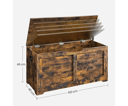Μπαούλο Βοηθητικό Παγκάκι Σεντούκι 40 x 100 x 46 εκ Έπιπλο Εισόδου Τραπεζάκι Σαλονιού Κρεβατοκάμαρας B34-LSB061T01
