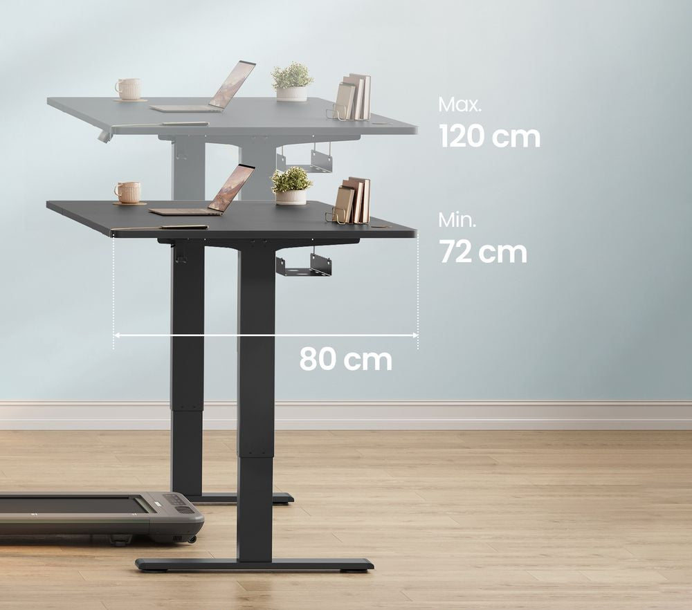 Γραφείο Ρυθμιζόμενου Ύψους Ηλεκτρικό 140x80 εκ ΝΕΟ ΦΑΡΔΥΤΕΡΟ με Θύρα USB και Ράφι για πολύπριζο LSD-B35144BZ02