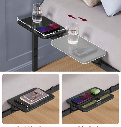Schlafzimmer-Doppelbett mit Metallrahmen und Nachttischen 190 x 140 cm RM-B093B01