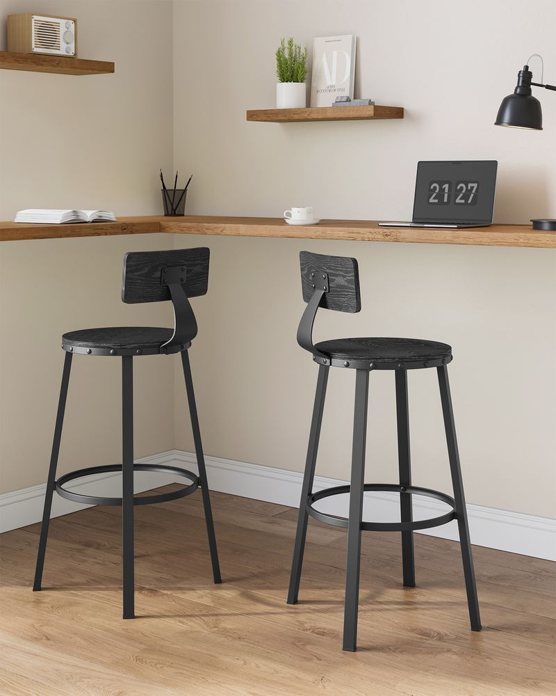 Kitchen Pass Stool set of 2 Counter Bar Stool 73cm seat height LB-C026B01V1
