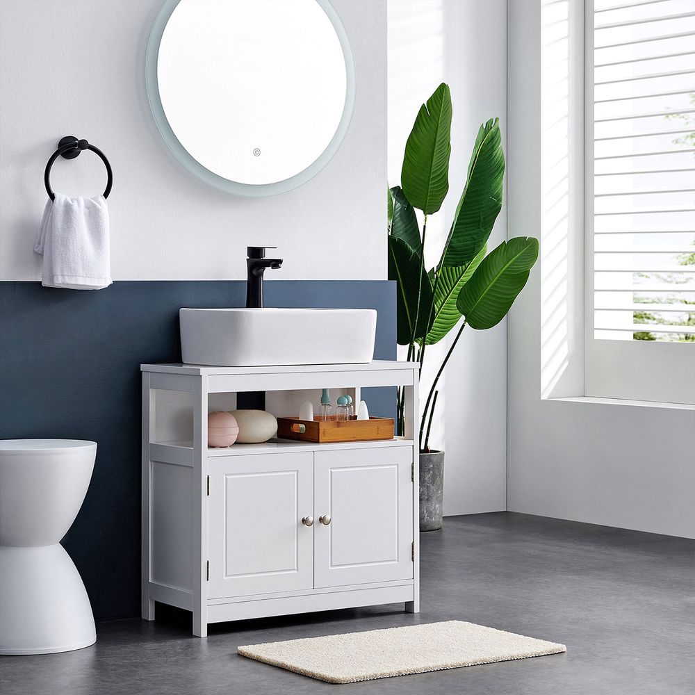 Bathroom Cabinet Toilet Washbasin Storage Cabinet white BB-C301W01