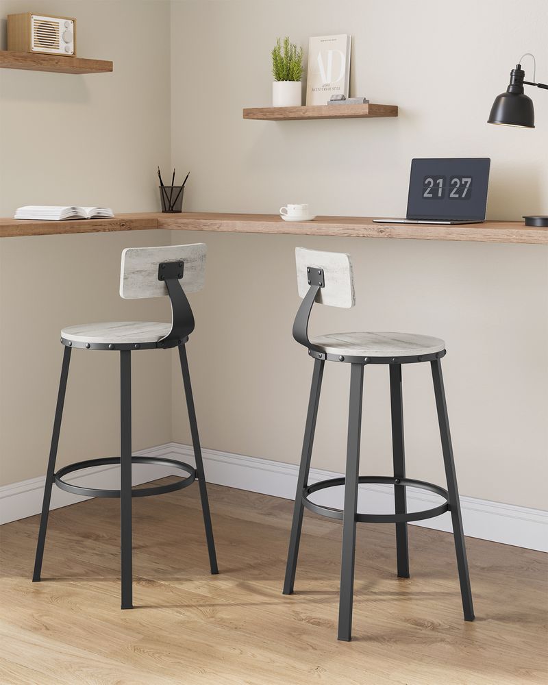 Kitchen Pass Stool set of 2 Counter Bar Stool 73cm seat height LB-C026B01V1