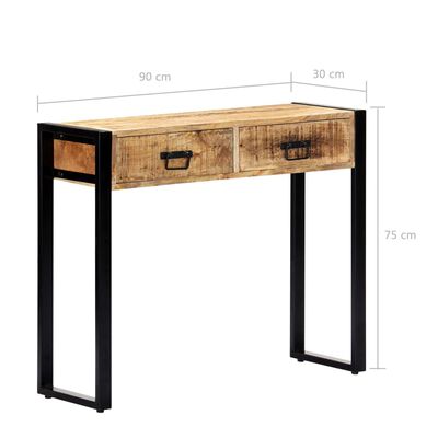 Eingangskonsolentisch Rustikales Buffet 90 x 30 x 75 cm (L x B x H) 1247920