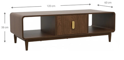 Τραπεζάκι Σαλονιού με Συρτάρι 120x60x38 εκ Coffee Τραπέζι POS-162919069