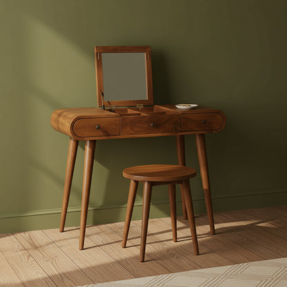 Coffee table with mirror Console Modern with drawers Dressing table rounded ARTS IN3287