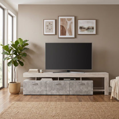 Έπιπλο Τηλεόρασης Βάση TV 220x40x52 εκ με Ντουλάπια POS-162890159