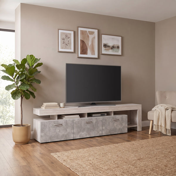 Έπιπλο Τηλεόρασης Βάση TV 220x40x52 εκ με Ντουλάπια POS-162890159