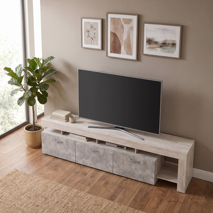 Έπιπλο Τηλεόρασης Βάση TV 220x40x52 εκ με Ντουλάπια POS-162890159