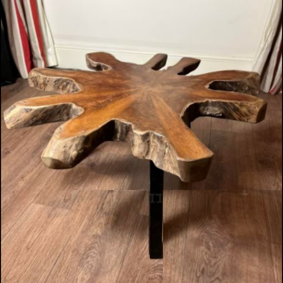 Rustikaler Beistelltisch Wohnzimmer Couchtisch Sofa Massivholz 1244550