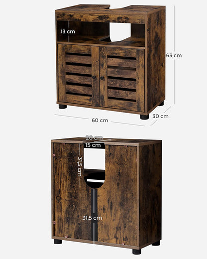 Bathroom Furniture Vanity Cabinet Storage Washbasin Base Vintage Brown BB-K04BX