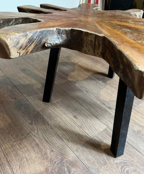 Rustikaler Beistelltisch Wohnzimmer Couchtisch Sofa Massivholz 1244550