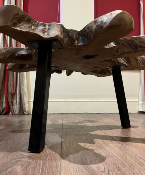 Rustikaler Beistelltisch Wohnzimmer Couchtisch Sofa Massivholz 1244550