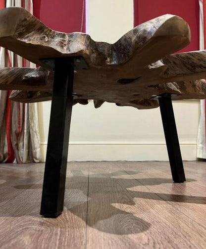 Rustikaler Beistelltisch Wohnzimmer Couchtisch Sofa Massivholz 1244550