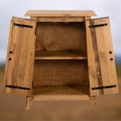 Bathroom Cabinet Auxiliary Console Entryway Furniture Washbasin Base Retro Solid Recycled Wood Washbasin Cabinet 1246037