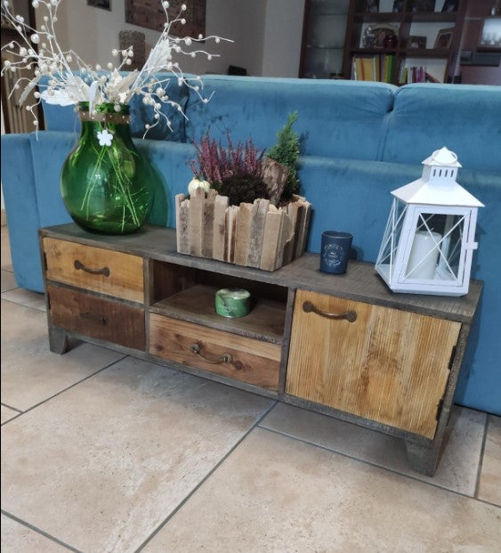 TV Cabinet Low Sideboard TV Stand Antique TV Set Stereo Cabinet 1244967