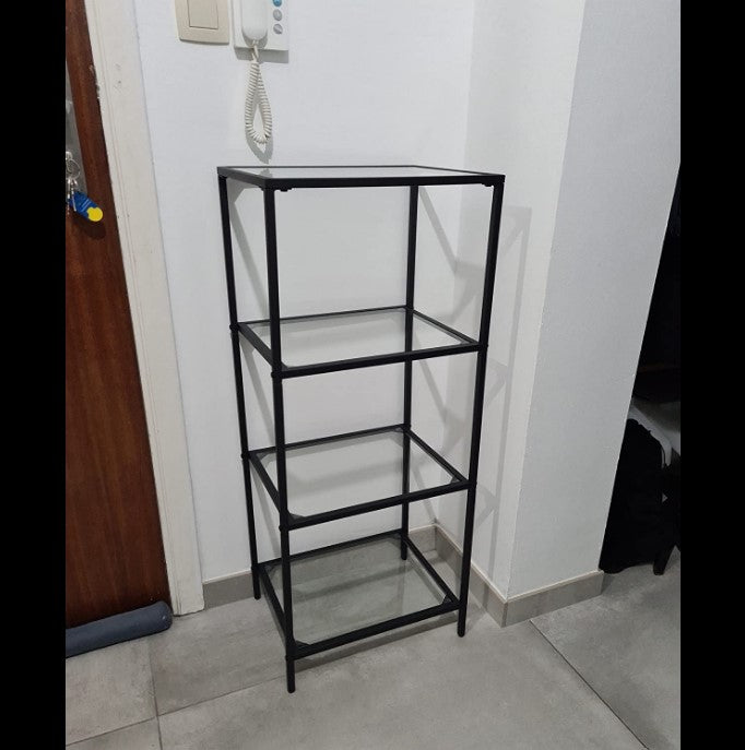 Γυάλινο Όρθιο Στενό Ράφι